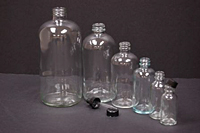 Glass-Bottles-Boston Round-Clear